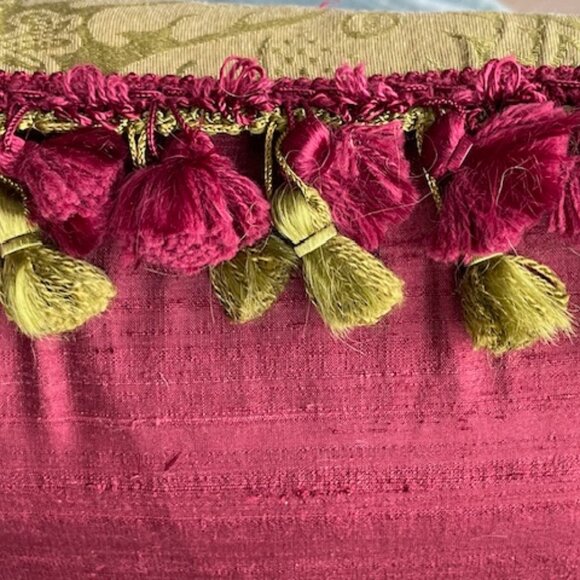 Exquisite Antique Needlepointed Pillow - Picture 4 of 5